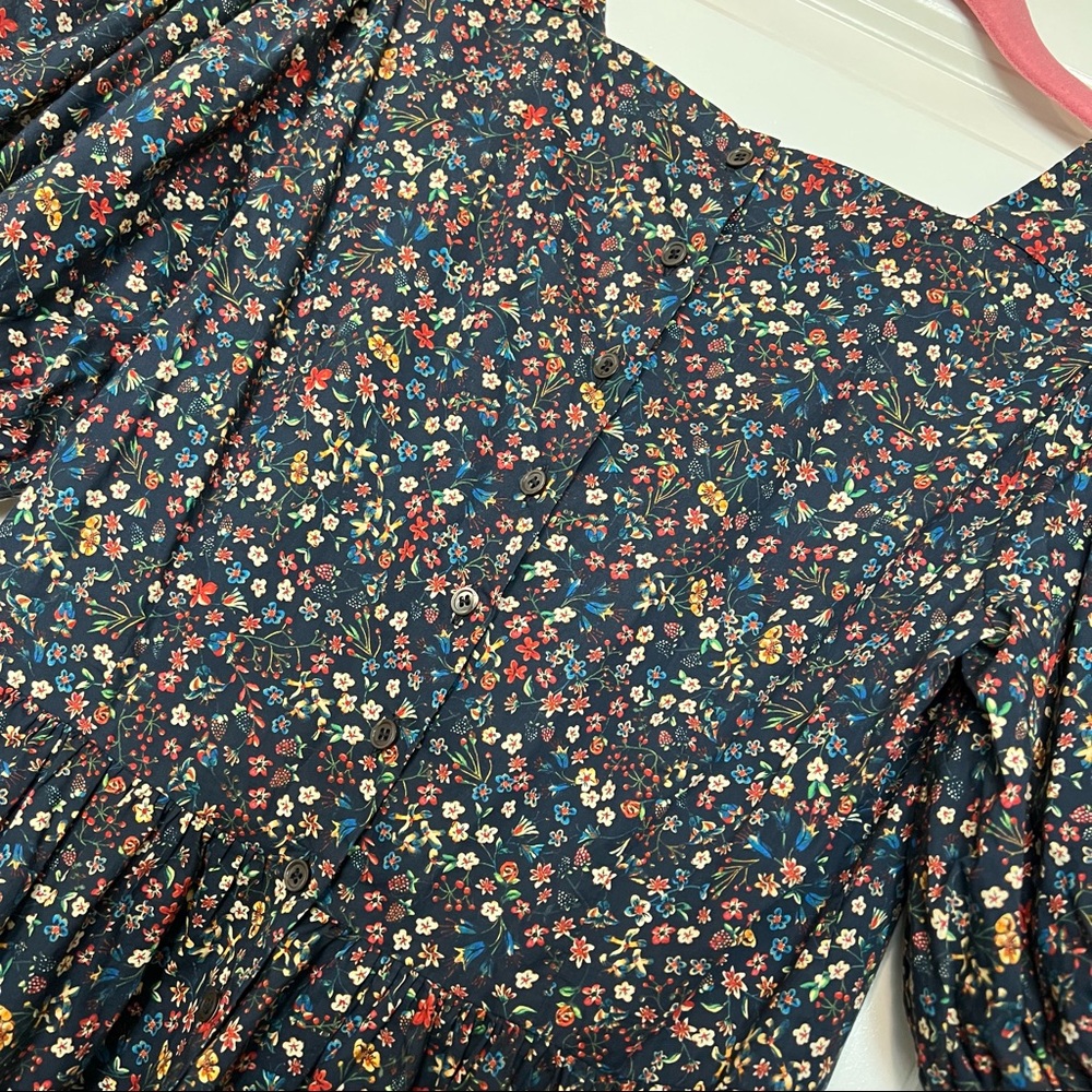 Doen Dune dark floral midi dress in Liberty of London Donna Leigh print S - Picture 8 of 14